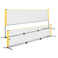 Neta portátil ajustable de altura de neta de pickleball de bádminton